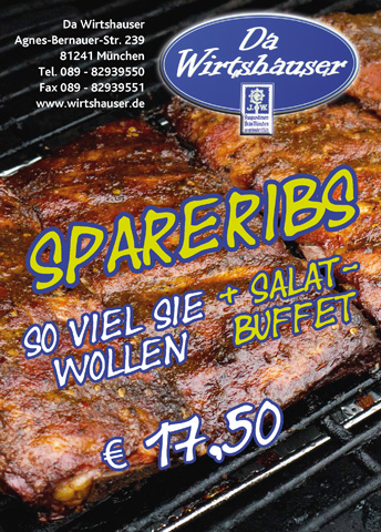 Spareribs 'all you can eat'